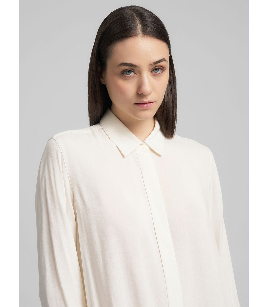 ストレートフィットロングシャツ 詳細画像 オフホワイト 5